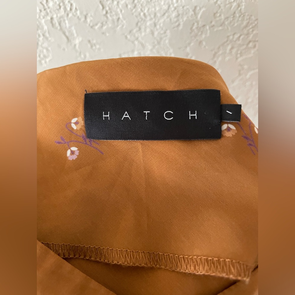 Hatch Maternity Ricky Slip Dress Rust Flora 1 - Picture 2 of 4